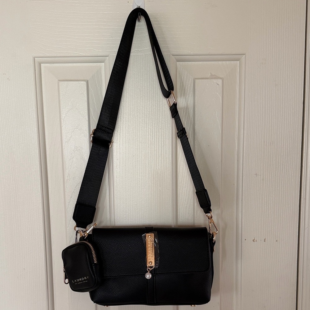 🧺 LAUNDRY BY SHELLI SEGAL CROSSBODY WITH DETACABLE POUCH AND STRAP 🧺 NWT 🧺